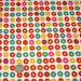 Tissu popeline coton blanc aux pois & étoiles multicolores - TissusPapi.com