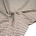 Tissu popeline coton blanc, rayures obliques et pois multicolores - TissusPapi.com