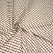 Tissu popeline coton blanc, rayures obliques et pois multicolores - TissusPapi.com