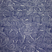 Tissu matelassé Vagues japonaises bleues & blanches, Hokusai - OEKO - TEX - TissusPapi.com