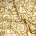 Tissu cotonnade VICTOR au feuillage ART NOUVEAU multicolore, fond vert anis - OEKO - TEX STANDARD 100 - TissusPapi.com