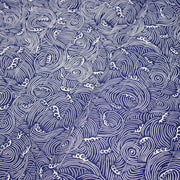 Tissu matelassé Vagues japonaises bleues & blanches, Hokusai - OEKO - TEX - TissusPapi.com