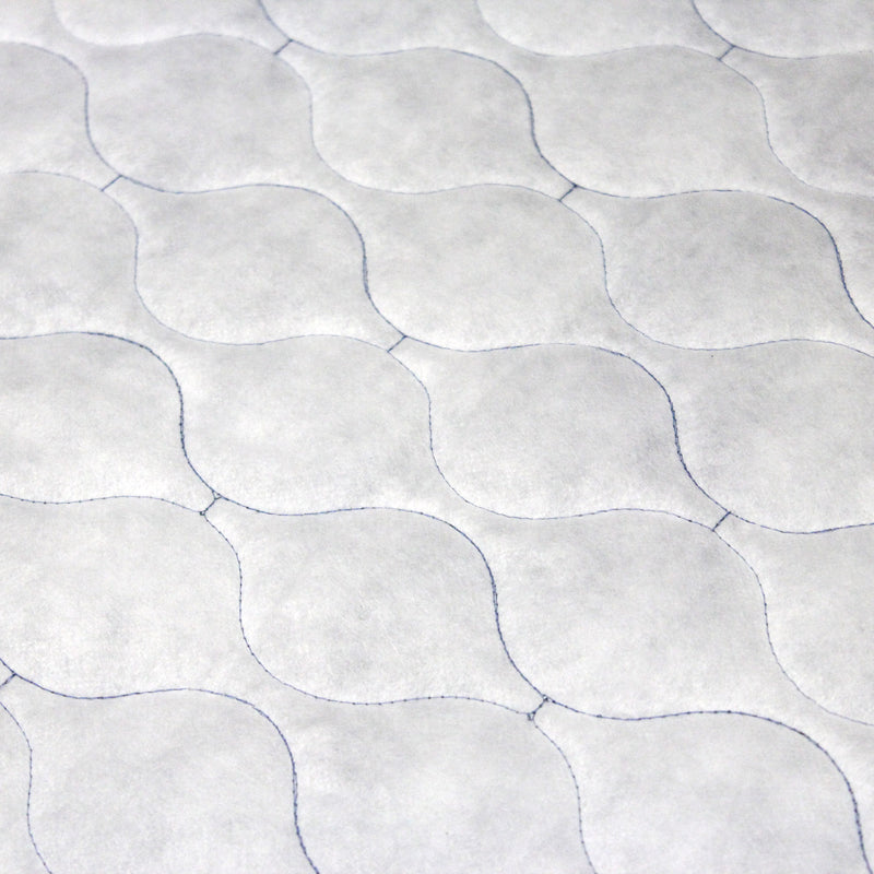 Tissu Matelassé Chambray : bleu roi ou noir - OEKO - TEX - TissusPapi.com