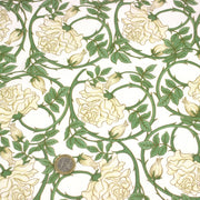 Tissu cotonnade HECTOR au feuillage ART NOUVEAU vert ou ocre - OEKO - TEX STANDARD 100 - TissusPapi.com