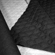 Tissu Matelassé Chambray : bleu roi ou noir - OEKO - TEX - TissusPapi.com