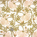Tissu cotonnade HECTOR au feuillage ART NOUVEAU vert ou ocre - OEKO - TEX STANDARD 100 - TissusPapi.com