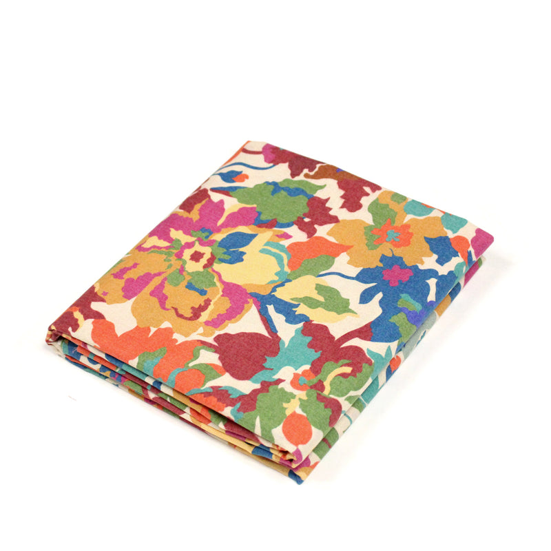 Tissu cotonnade fleuri multicolore, motif TAORMINA - OEKO - TEX STANDARD 100 - TissusPapi.com