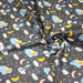 Tissu popeline coton Les ours font dodo, tons gris, bleus, roses - TissusPapi.com