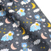 Tissu popeline coton Les ours font dodo, tons gris, bleus, roses - TissusPapi.com