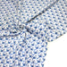 Tissu popeline coton Le duo d'oiseaux bleus, fond blanc - TissusPapi.com
