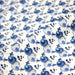 Tissu popeline coton Le duo d'oiseaux bleus, fond blanc - TissusPapi.com