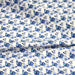 Tissu popeline coton Le duo d'oiseaux bleus, fond blanc - TissusPapi.com