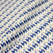 Tissu popeline coton L'oiseau bleu roi, fond écru - TissusPapi.com