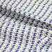 Tissu popeline coton L'oiseau bleu roi, fond écru - TissusPapi.com