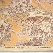 Tissu satin de coton ameublement, TOILE DE JOUY scène chinoise de Jean Pillement, INALTERA, fabriqué en Suisse - TissusPapi.com