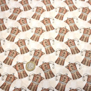 Tissu popeline coton aux cafetières moka - TissusPapi.com
