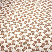 Tissu popeline coton aux cafetières moka - TissusPapi.com