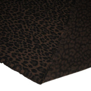 Tissu lainage motif léopard : grège & chocolat ou tout chocolat - EXCLUSIVITE FABRIQUEE EN ITALIE - TissusPapi.com