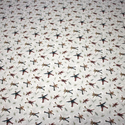 Tissu coton NOËL, gris aux gamins dans la neige - OEKO - TEX - TissusPapi.com