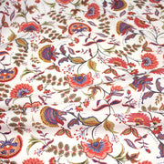 Tissu INDIENNES, cotonnade imprimée fleurie : deux motifs différents - OEKO - TEX STANDARD 100 - TissusPapi.com
