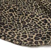 Tissu lainage motif léopard : grège & chocolat ou tout chocolat - EXCLUSIVITE FABRIQUEE EN ITALIE - TissusPapi.com