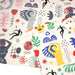 Tissu coton grande largeur 280cm, motif MATISSE : deux jolis coloris dispos - STANDARD 100 OEKO - TEX - TissusPapi.com
