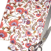 Tissu INDIENNES, cotonnade imprimée fleurie : deux motifs différents - OEKO - TEX STANDARD 100 - TissusPapi.com