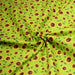 Tissu popeline coton vert aux tournesols jaunes & feuilles vertes - TissusPapi.com