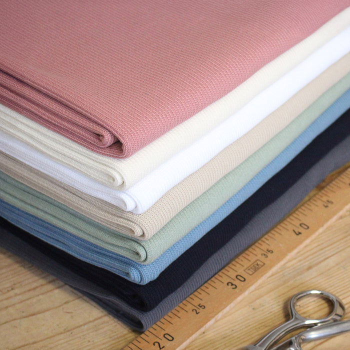 Tissu maille tricot coton : nombreuses couleurs ! OEKO-TEX