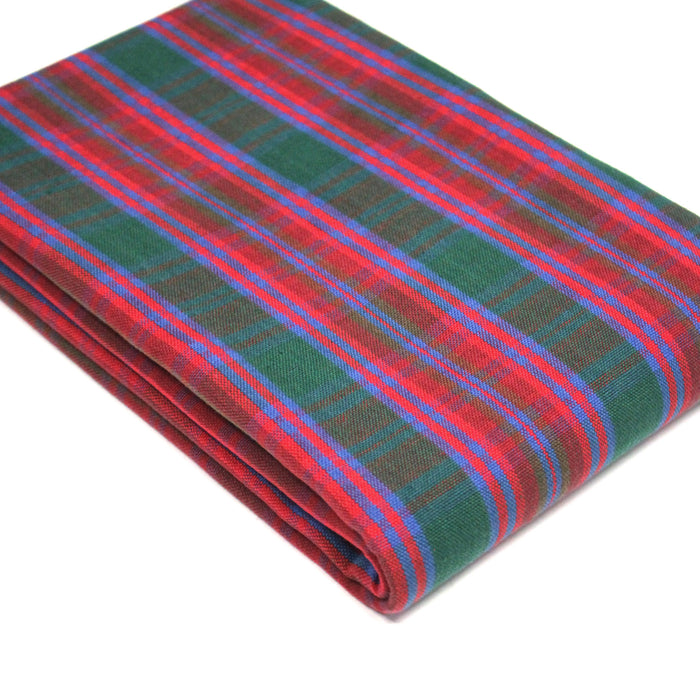 Tissu Tartan de coton aux carreaux bleus, rouges et verts - COLLECTION SINCLAIR