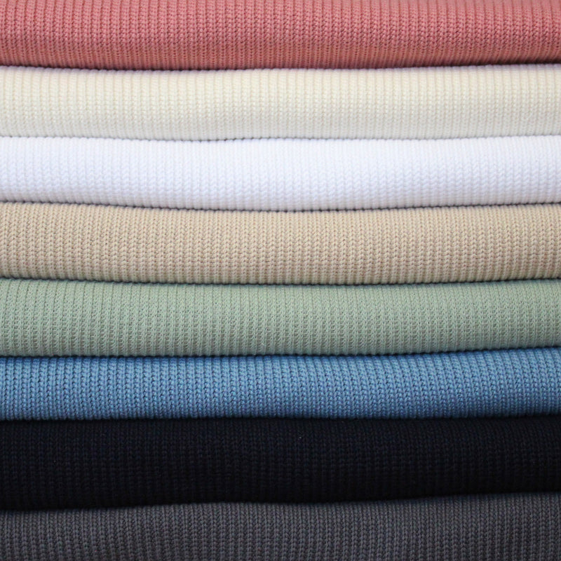 Tissu maille tricot coton : nombreuses couleurs ! OEKO - TEX - TissusPapi.com