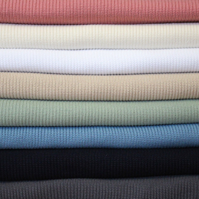 Tissu maille tricot coton : nombreuses couleurs ! OEKO-TEX