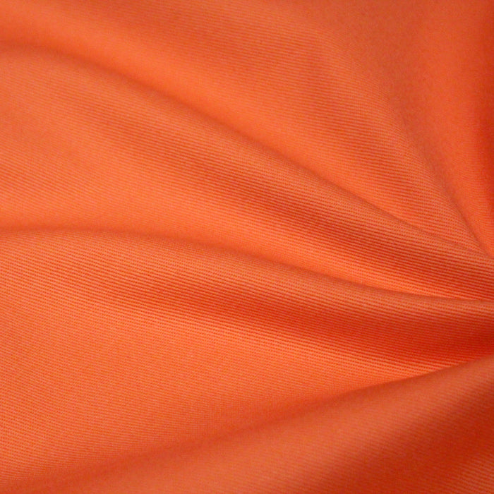 Tissu gabardine de coton orange Tangerine