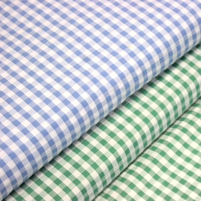 Tissu seersucker coton Vichy 5mm : nombreuses couleurs estivales et fluo ! - STANDARD 100 OEKO - TEX - TissusPapi.com