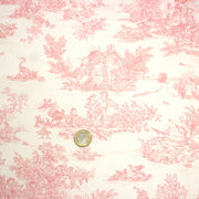 Tissu coton Toile de Jouy traditionnelle 160cm de large : bleu et nombreuses couleurs - STANDARD 100 OEKO - TEX - TissusPapi.com