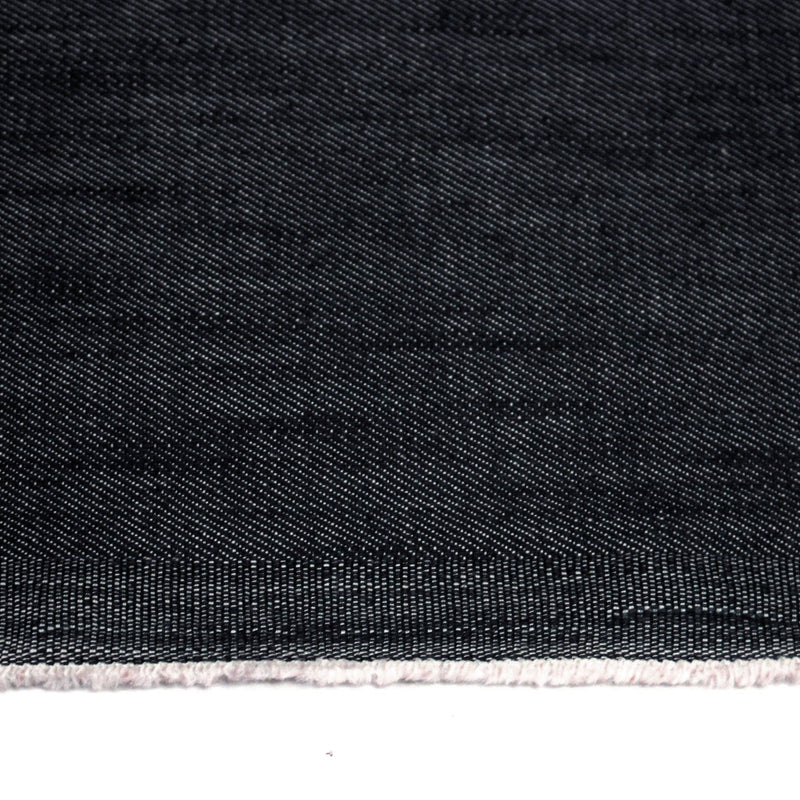 Tissu DENIM coton élasthanne bleu nuit - Fabrication italienne - TissusPapi.com