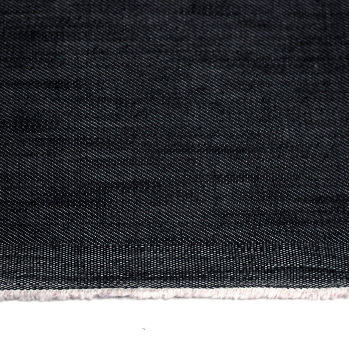 Tissu DENIM coton élasthanne bleu nuit - Fabrication italienne - TissusPapi.com