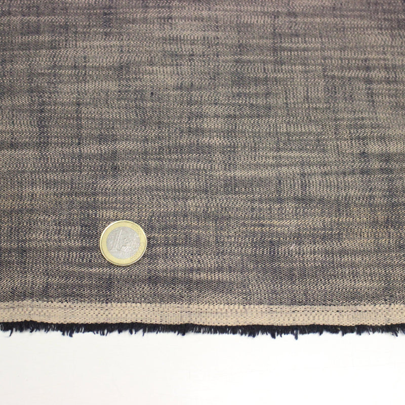 Tissu DENIM souple coton bleu rosé - Fabrication italienne - TissusPapi.com
