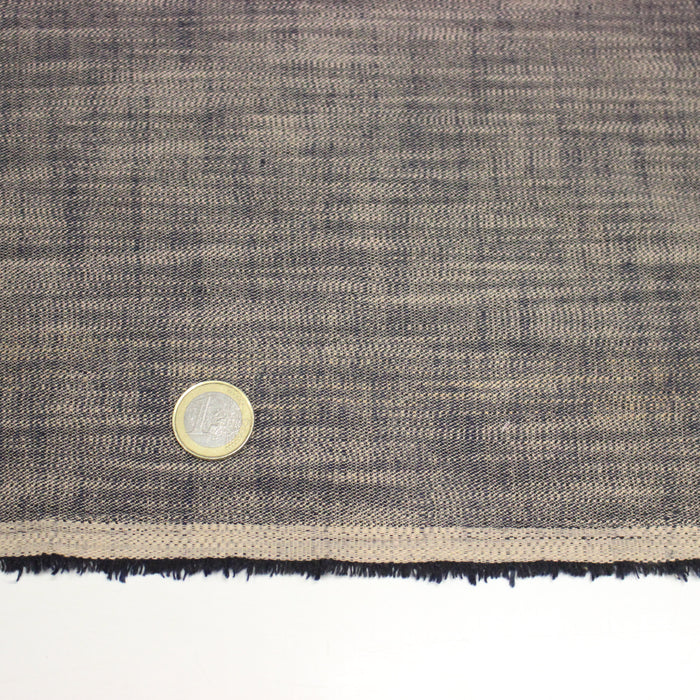 Tissu DENIM souple coton bleu rosé - Fabrication italienne