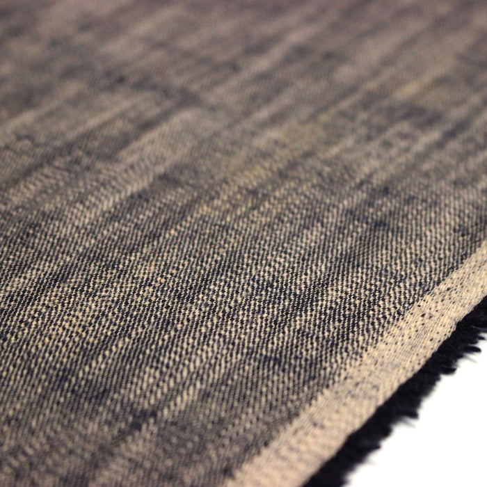 Tissu DENIM souple coton bleu rosé - Fabrication italienne