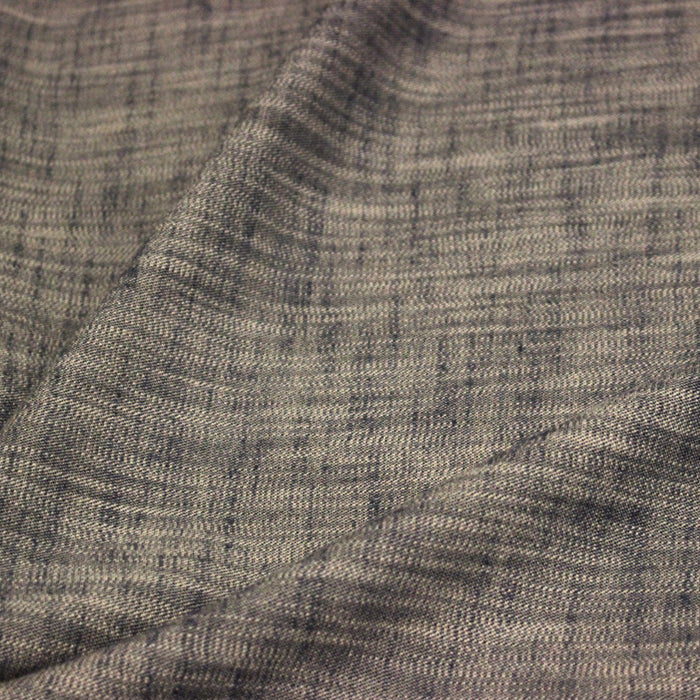 Tissu DENIM souple coton bleu rosé - Fabrication italienne