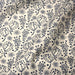 Tissu popeline coton écru aux fines fleurs bleues - TissusPapi.com