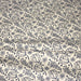 Tissu popeline coton écru aux fines fleurs bleues - TissusPapi.com