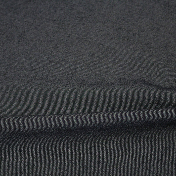 Tissu jean denim élasthanne fin, gris souris - Fabrication italienne
