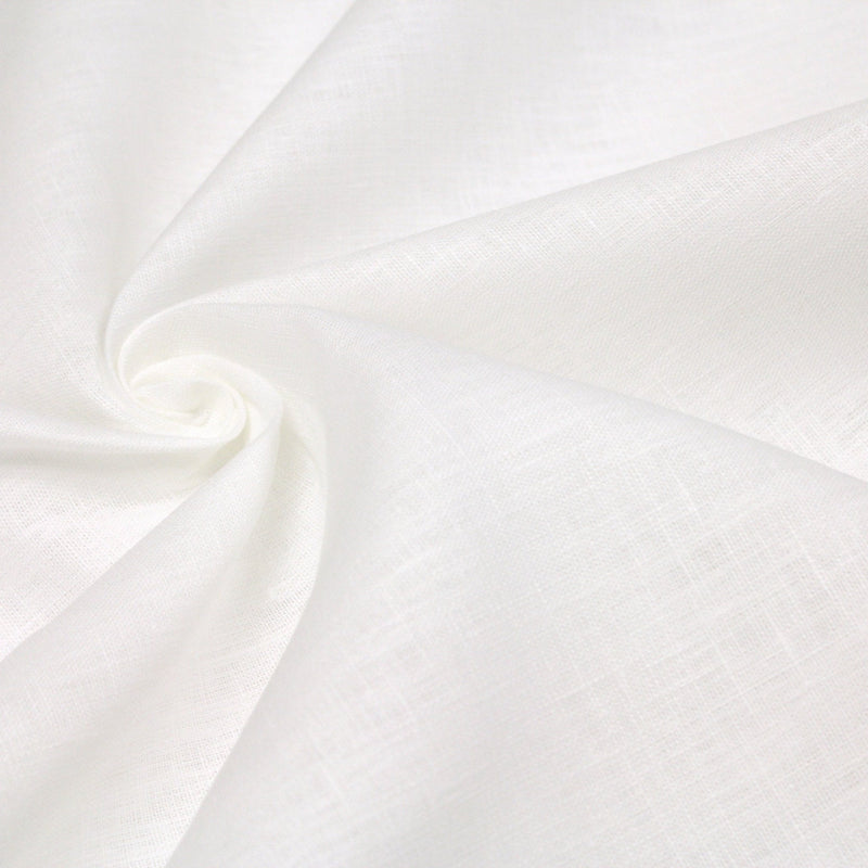 Tissu de lin blanc cassé - TissusPapi.com