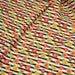 Tissu popeline coton, rayures écrues et noires aux fleurs d'hibiscus multicolores - TissusPapi.com