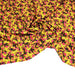 Tissu Viscose fluide MAKIA, floral jaune et rose, fond ocre - STANDARD 100 OEKO - TEX - TissusPapi.com