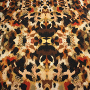 Tissu Viscose fluide GEPI, motif pelage caramel, sable, chocolat, noir - STANDARD 100 OEKO - TEX - TissusPapi.com