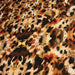 Tissu Viscose fluide GEPI, motif pelage caramel, sable, chocolat, noir - STANDARD 100 OEKO - TEX - TissusPapi.com