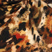 Tissu Viscose fluide GEPI, motif pelage caramel, sable, chocolat, noir - STANDARD 100 OEKO - TEX - TissusPapi.com